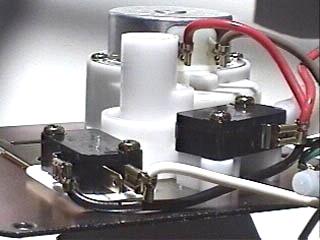 The inlet switch (left) and the holding switch (right)